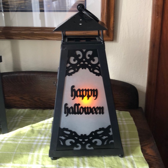 Spooky Happy Halloween Lantern with battery candle - Picture 5 of 9